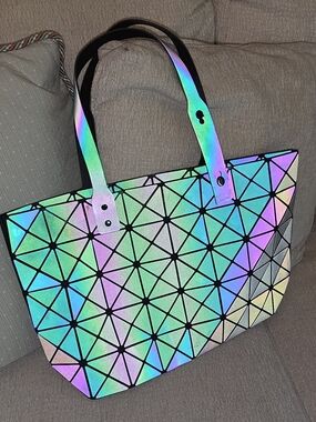 RARE! Green and Purple Bao Bao Issey Miyake bag - LIMITED EDITION